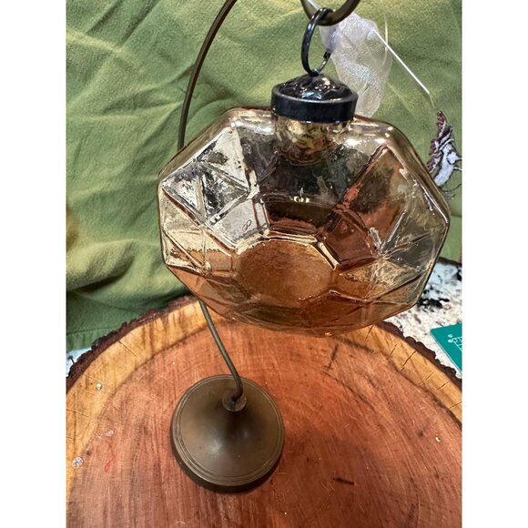 2 kugel style Trimsetter Christmas Maximus Mercury Glass Hexagon Jewel Ornament - Picture 11 of 11